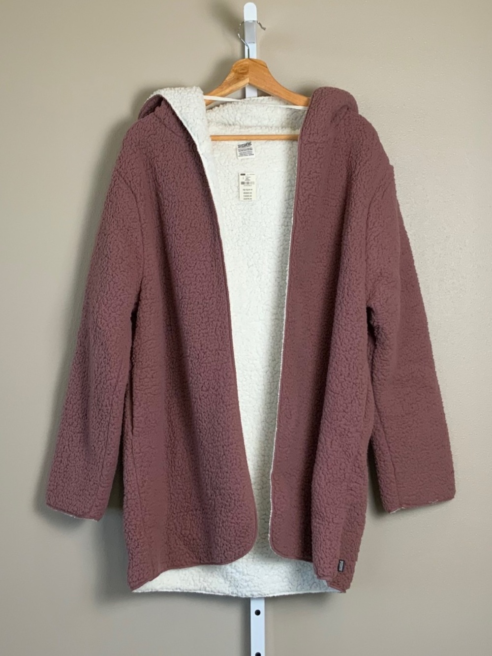 Victoria's Secret Hooded Open Sherpa Cardigan